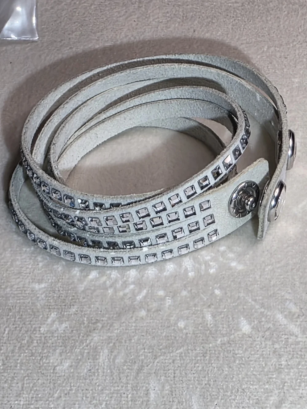 Swarovski White Crystal Wrap Bracelet